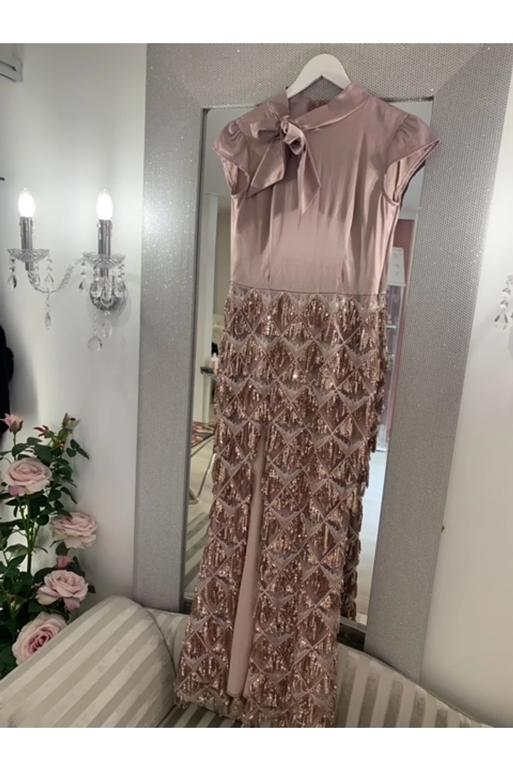 Rose Gold hosszú alkalmi ruha 