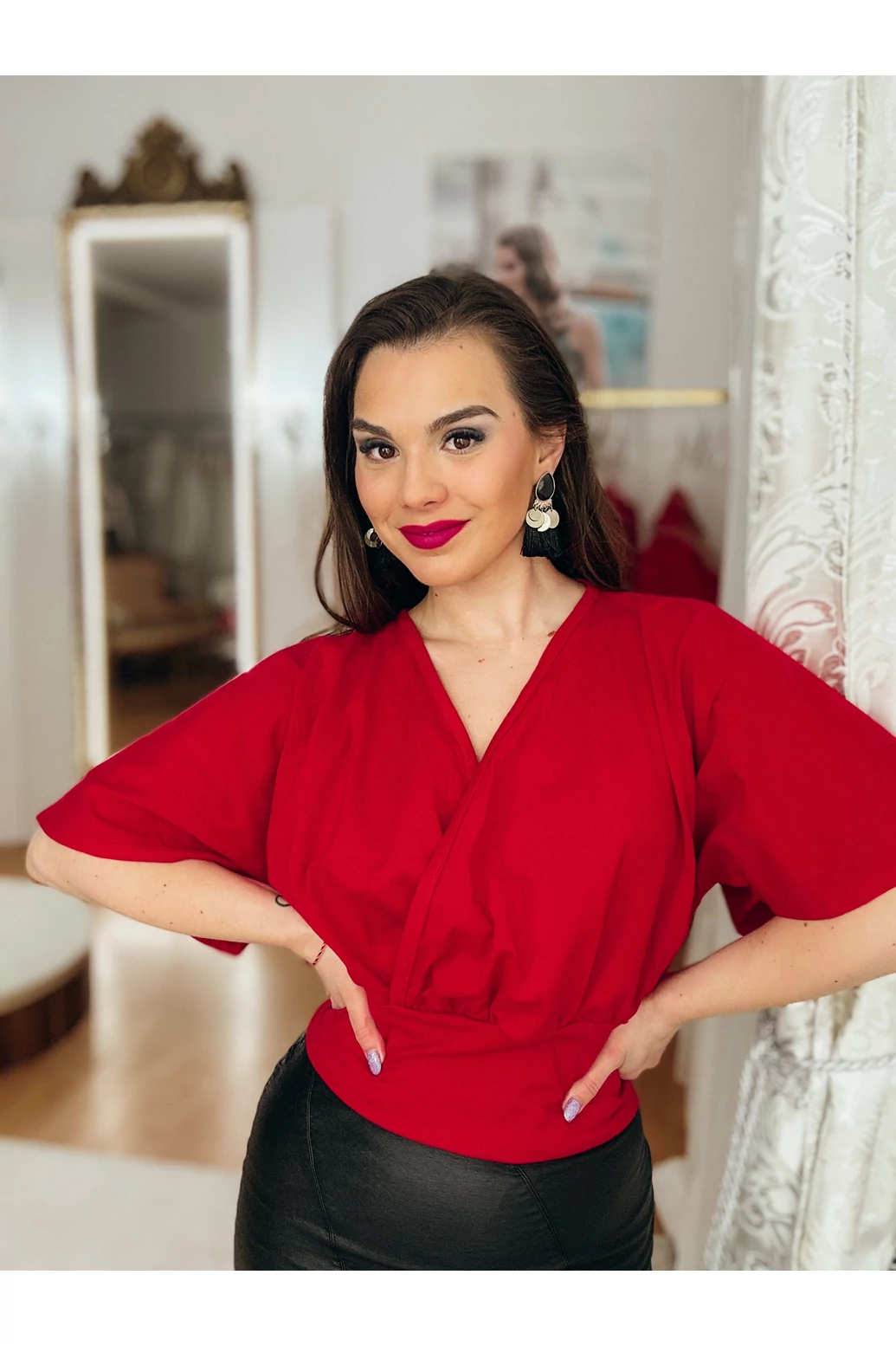 Noa - pamut jersey harang  ujjú felső