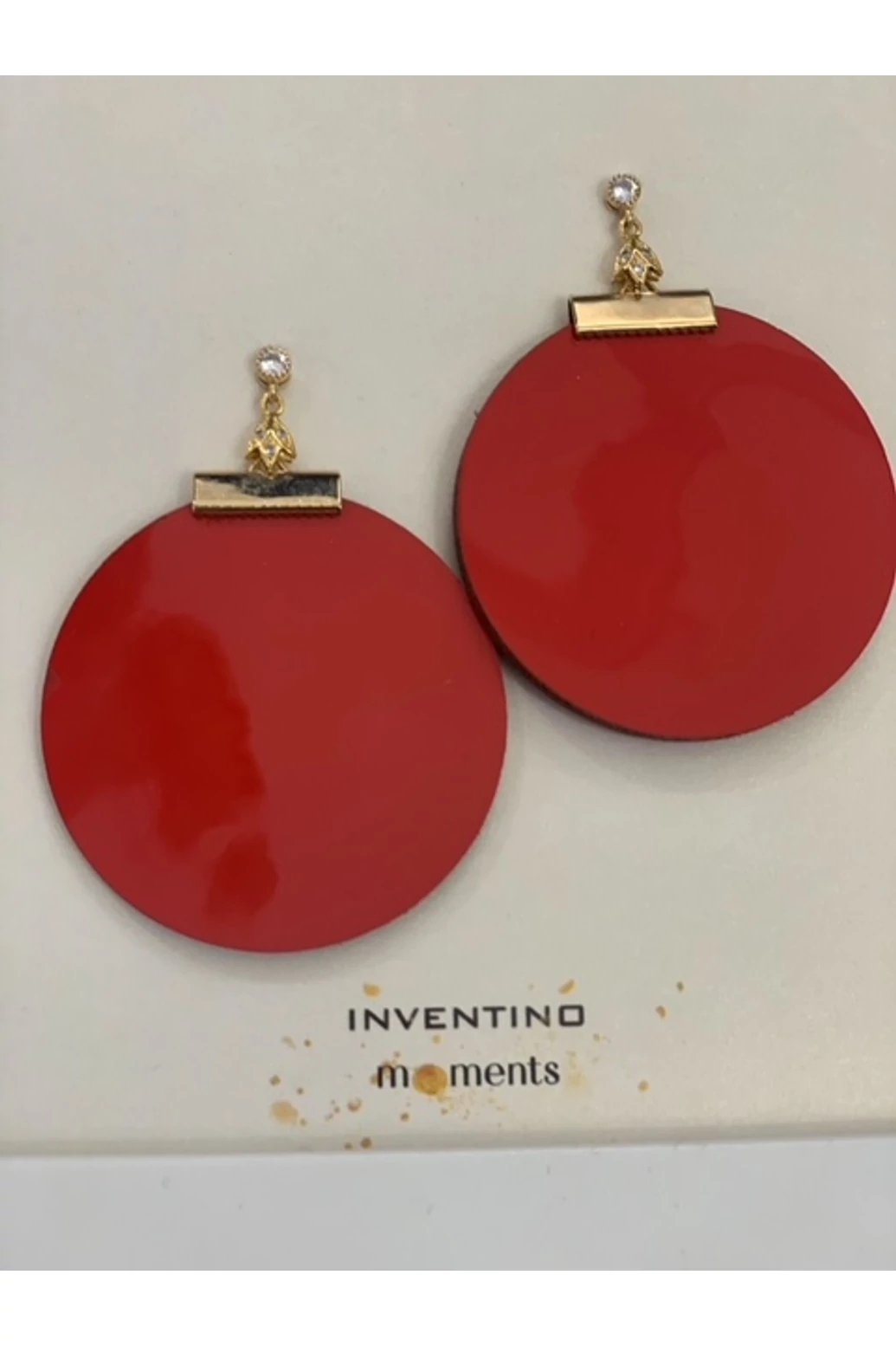 Inventino Moments tavaszi piros metál fülbevaló - tavasz típusnak 