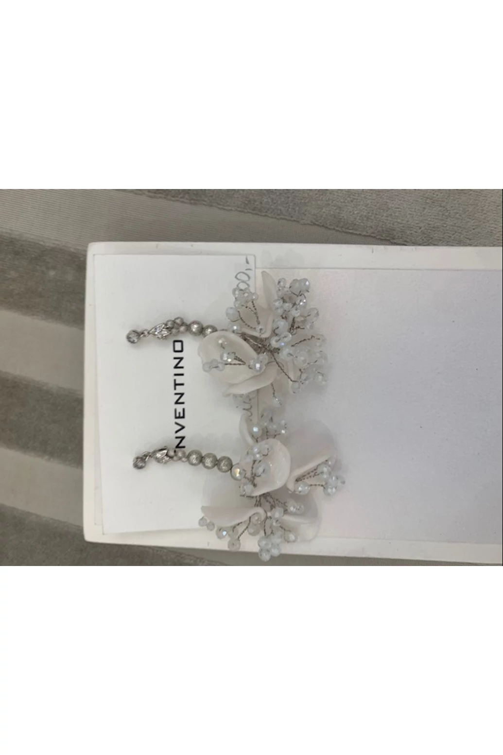 Inventino Hella midi fehérezüst fülbevaló - nyár és tél típusnak 