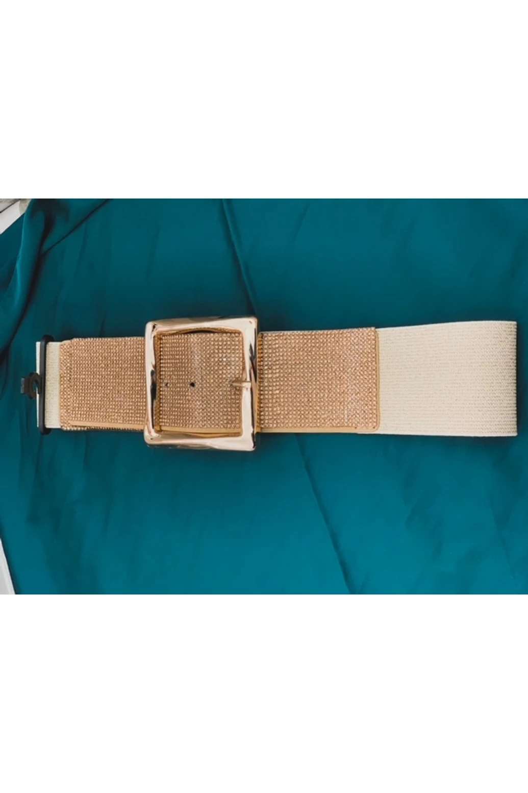 Rose Gold gumírozott öv csillogós betéttel  - tavasz típusnak 