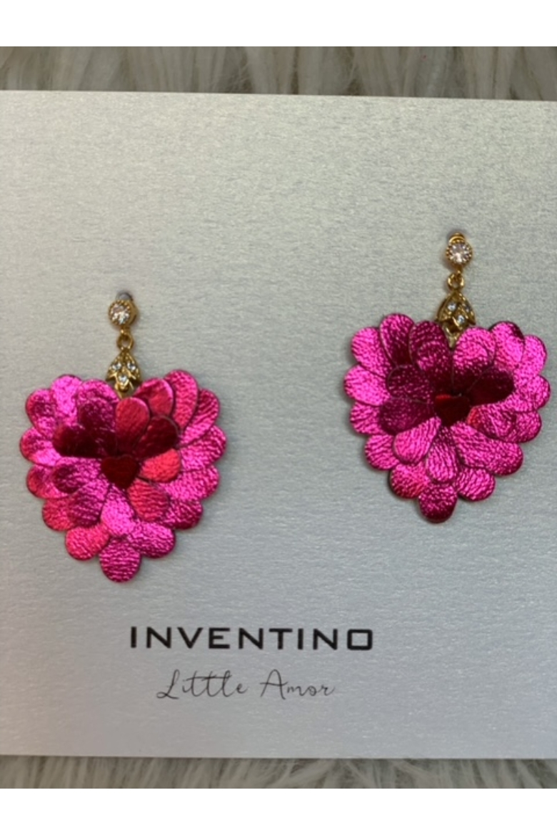 Inventino Little Amor fülbevaló pink -piros - tél típusnak 