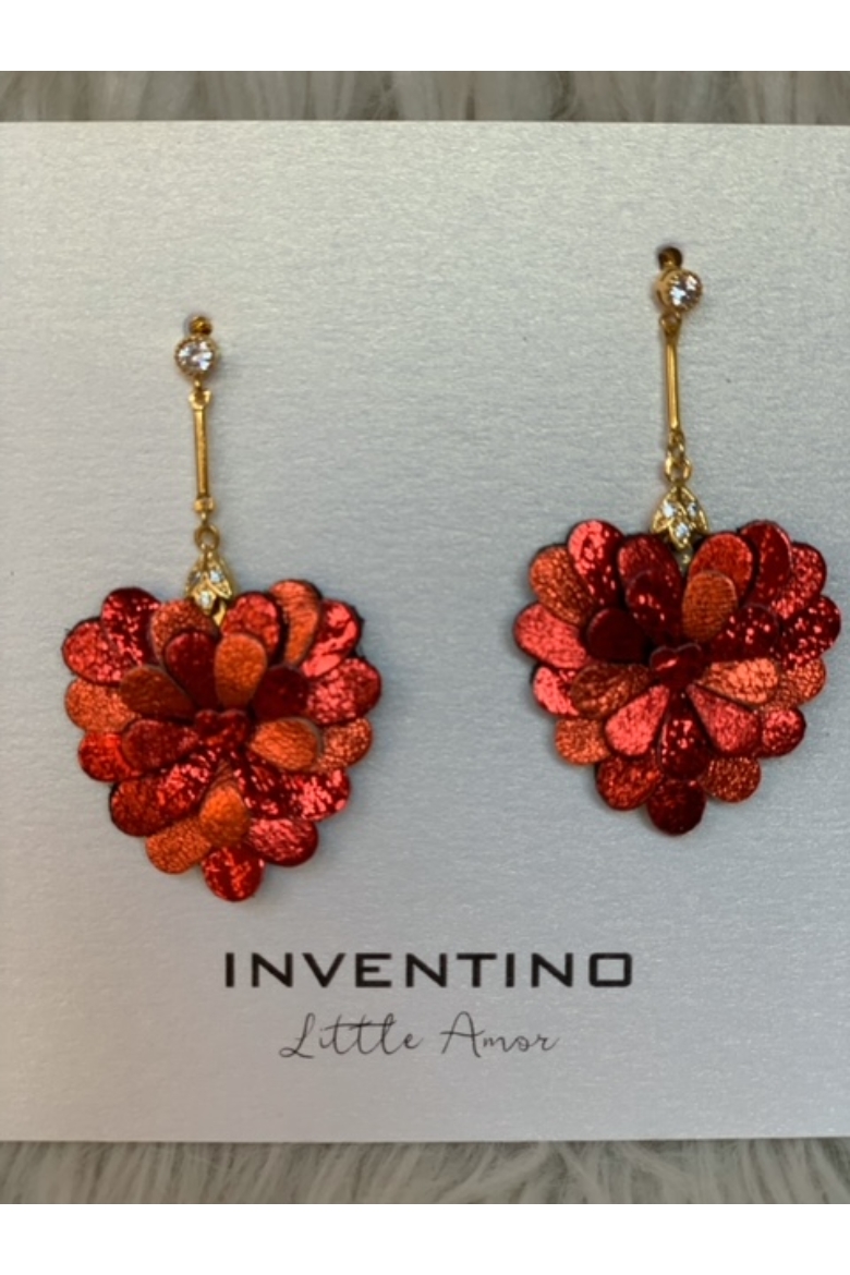 Inventino Little Amor fülbevaló tavaszi piros - tavasz típusnak 