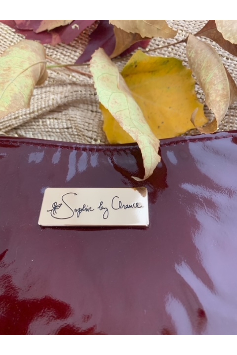 Sophie by Chance bordó lakk táska - ősz típusoknak 